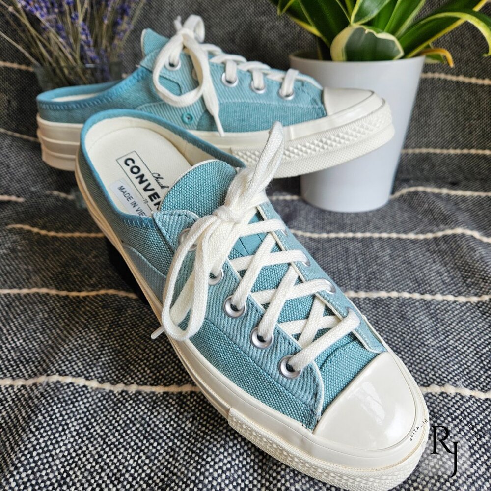 Converse Chuck 70s Slip-On Mule Trainers – "Jade Unity/Egret"